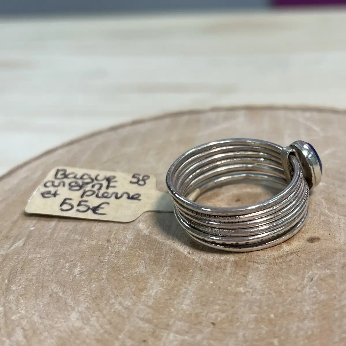 Bague touareg multi anneau pierre
