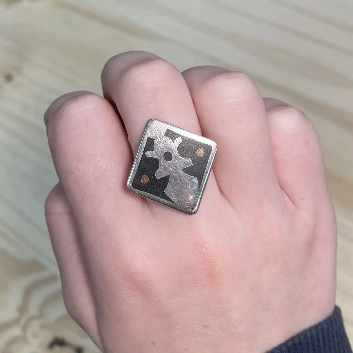 Bague touareg carré