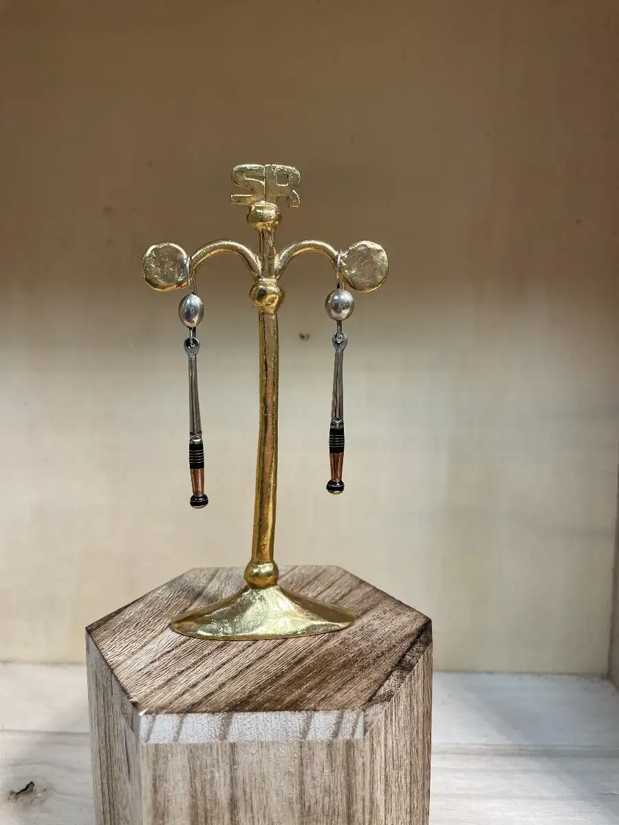 Boucle d'oreille touareg ébène