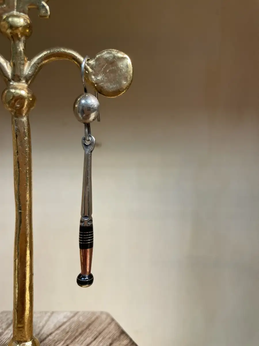 Boucle d'oreille touareg ébène